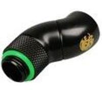 Bitspower Adaptateur 90 degrés G1/4 pouce mâle sur G1/4 pouce femelle - 2x pivotant, noir mat