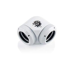 BitsPower Adaptateur 90 Grad Hardtube 14 mm vers tube dur 14 mm - Blanc