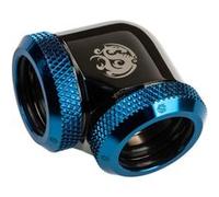 BitsPower Adapter 90 Grad 16mm AD Hardtube Auf 16mm AD Hardtube - Schwarz glänzend/Blau