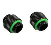 Bitspower Touchaqua Lot de 2 adaptateurs G1/4 Zoll AG vers G1/4 Zoll AG Noir