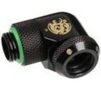 Bitspower Adaptateur Multi-Link Raccord 90 degrés G1/4 pouce mâle sur 12mm AD Hardtube - pivotant, noir mat