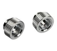 Bitspower Touchaqua Lot de 2 adaptateurs G1/4 Zoll AG vers G1/4 Zoll IG Argenté