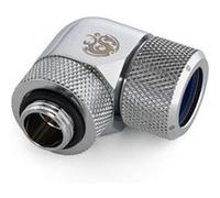 BitsPower Advanced Adapter 90 Grad G1/4 Zoll AG Auf 14mm AD Hardtube - drehbar, Silber
