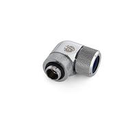 Bitspower Adaptateur Advanced 90° G1/4 pouces AG vers 14mm AD Hardtube rotatif argent