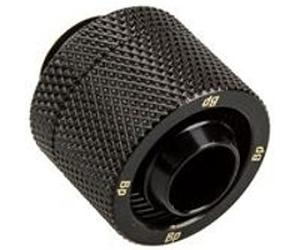 BitsPower Embout droit G1/4 Pouces AG sur 16/10mm - noir mat G