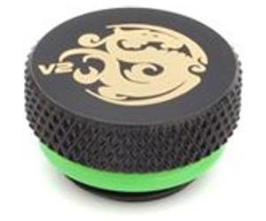 BitsPower étanchéité bouchon V2 G1 / 4 pouces - noir mat G