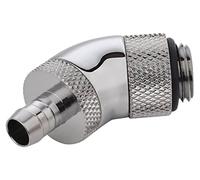 Bitspower Raccord 45 degrés M1/4" à F1/4", Argent Brillant