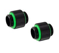 Bitspower Touchaqua Lot de 2 adaptateurs G1/4 Zoll AG vers G1/4 Zoll AG Noir