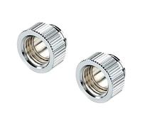 Bitspower Touchaqua Lot de 2 adaptateurs G1/4 Zoll AG vers G1/4 Zoll IG Argenté