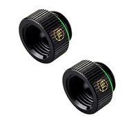Bitspower Touchaqua Lot de 2 adaptateurs G1/4 Zoll AG vers G1/4 Zoll IG Noir