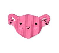 Bitten Coussin à grains pour l'utérus en blé et lavande, Rectangulaire, Rose, Compress utérin, 26 x 13 cm