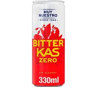 BITTER KAS Zero boisson rafraîchissante amère d'extraits de plantes sans alcool et sans sucre étain 33 cl