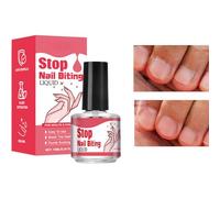 Bitter Vernis à ongles pour - 10 ml protège contre les morsures de doigts, arrête les morsures des ongles, arrête de se ronger les ongles, double effet, longue durée pour arrêter la succion du