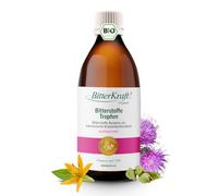 BitterKraft! Amer aux plantes sans alcool 200 ml - Substances amères BIO aux 9 herbes - Hildegarde de Bingen - vegan & sans additifs - Favorise la digestion - Hautement dosé - 100% naturel - Fabriqué