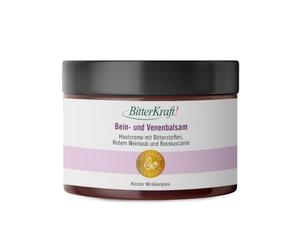 BitterKraft! Baume pour jambes et veines, 100 ml, d'après Hildegard von Bingen, soin naturel de la circulation sanguine avec marronnier d'Inde et feuilles de vigne rouge, sans additifs, 100 % naturel