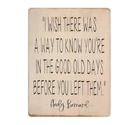 Bittersweet Quote Metal Tin Sign About the Days Life Reflection Wall-Art for Home Office Decor Gift for Friend 8 X 12 inch