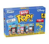 Funko Bitty Pop! Disney - Minnie Mouse (Red Dress), Daisy Duck, Donald Duck et Une Mini-Figurine Mystère en Surprise - 2.2 Cm Collectionnable - Étagère Empilable Incluse - Idée de Cadeau