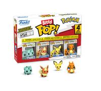 Funko Bitty Pop! Pokemon: Bulbasaur - Flareon - Pichu - Charizard - 4 Pack - 0,9 Pouce (2,2 cm) De Collection - Étagère d’Exposition empilable Incluse - Idée Cadeau - pour Sacs de fête