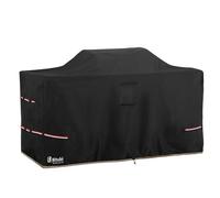 Bitubi Housse de barbecue de 198,1 cm - 600D très résistante et imperméable - Protection contre les intempéries - Très large - Noir