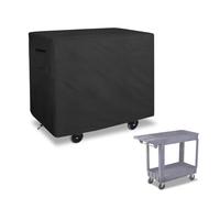 Bitubi Housse de chariot de service pour chariot utilitaire d'une capacité de 226,8 kg, housse de chariot utilitaire imperméable et robuste - 104 x 47 x 81,3 cm (L x l x H) (noir)
