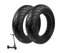 BITUME | 2x Pneu Plein 10x2.50 pouces pour Trottinette Électrique Xiaomi, Ducati, Lexgo, Vivobike S2 | Pneu Increvable (34mm)