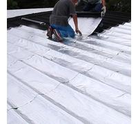 Bitume Bande,Ruban Imperméable Auto-adhésif,Ruban Aluminium,Ruban de Réparation,Bande d'étanchéité,Ruban de Réparation pour Conduit Toit Gouttière Intérieur Extérieur (100x200cm)