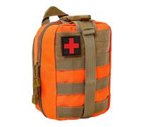BITUOR Sacs de Premiers Secours, Trousse de Premiers Soins Utilitaire, Extérieure Molle EDC Pouch, Sac d'urgence Médical, Kit de Survie d'urgence Sac à Dos Sac médical Tactiques, Orange