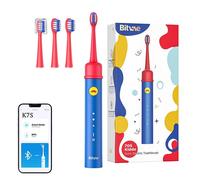 Sonic Toothbrush With App For Kids, Tips Set Bitvae Bvk7s (Blue)