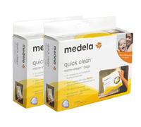 Bitybean Lot de 2 paquets de 5 sacs à micro-vapeur à nettoyage rapide (10 sacs au total) pour dentition Medela, gobelets d'entraînement, tétines, pièces de tire-lait et biberons