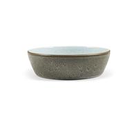 BITZ Bol à soupe, bol à soupe en faïence, 18 cm de diamètre, gris/bleu clair