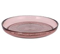 Assiette Kusintha en verre Rose Bitz