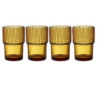 BITZ Kusintha Verre à café 12,5 cm 38 cl 4 pces Ambre