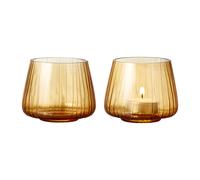 Bitz Photophore Kusintha 7.5 cm Lot de 2 Amber