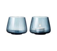 Bitz Photophore Kusintha 7.5 cm Lot de 2 Bleu