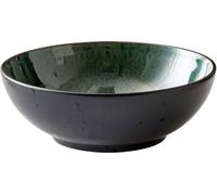Bitz saladier 30 cm noir/vert, faïence