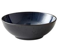 BITZ Saladier, saladier/bol en grès, lavable au lave-vaisselle, 30 cm de diamètre, noir/bleu foncé
