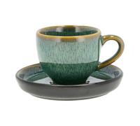 Bitz Tasse à expresso et soucoupe Bitz 7 cl Vert-noir