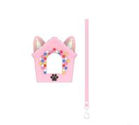 Bitzee Doghouse Étui de protection en silicone pour Bitzee Doghouse - Anti-chocs et anti-poussière - Avec sangle de transport - Couverture ajustée pour jouets (rose)