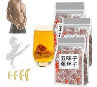 BIUBIULOVE Thé Aux Baies De Goji Five Flavours Essentials pour Hommes, Thé Nourrissant Aux Cinq Saveurs De Baies De Goji, Quatre Célèbres Cinq Saveurs Wolfberry Tea (150 Paquets/3 Sacs)