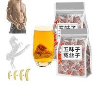 BIUBIULOVE Thé Aux Baies De Goji Five Flavours Essentials pour Hommes, Thé Nourrissant Aux Cinq Saveurs De Baies De Goji, Quatre Célèbres Cinq Saveurs Wolfberry Tea (100 Paquets/2 Sacs)