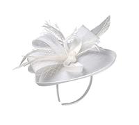 BIUDECO 1 Pièce Bandeau Femme Élégant Tulle et Plumes Accessoire de Cheveux pour Mariage Anniversaire et Fêtes