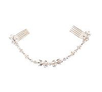 BIUDECO 1 pièce Peigne de Mariée Cristal Floral Accessoire Élégant pour Cheveux Coiffe Charmante pour Épouse pour Mariages et Célébrations