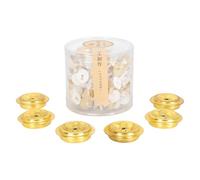 BIUDECO 1 Set de Mèches pour Lampe à Huile Bouddhiste en Coton avec Support en Métal, Faciles à Utiliser et Pratiques pour Temple Votive