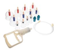 BIUDECO 1 Set Ventouses à Vide Épaissies en Plastique pour Thérapie par Ventouses, Kit de Massage Domestique Relaxant les Muscles, pour Auto-massages à Domicile