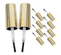 BIUDECO 10 pièces Bouchons de Vernis à Ongles avec Pinceau Petits Bouchons Gel pour Flacons de Vernis Remplacement Pratique pour Usage Professionnel et Personnel