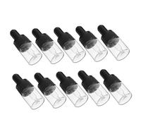 BIUDECO 10 pièces Bouteilles Verre avec Pipette pour Huiles Essentielles de Flacons pour et Voyages Pratique et Étanche