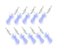 BIUDECO 10 pièces Filet Traîne avec Hameçons et Perles Lumineuses Accessoire pour Nocturne et Appât Maille Variée pour Truite et Poissons Eau Douce