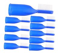 BIUDECO 10 pièces Lot de Brosses à Dents Miniatures Plastique pour Doigt Compactes et Légères Brosses Manuelles Ergonomiques pour Hygiène Orale Sécurisée des Adultes