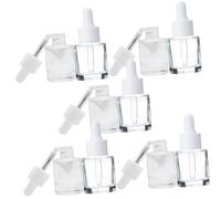BIUDECO 10 pièces Lot de Flacons Compte-gouttes Verre Récipients Portables pour Huiles Essentielles Bouteille de Voyage Pratique et Contrôlée pour Essence et Soins DIY