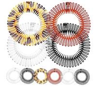 BIUDECO 10 Pièces Lot de Peignes Perruque Flexibles et Extensibles Plastique Peigne Circulaire Complet Bandeau Cheveux Élastique Maintien Confortable Classiques